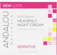 Andalou Naturals, Божественный ночной крем для чувствительной кожи, 1000 роз, 1.7 жидких унций (50 мл)