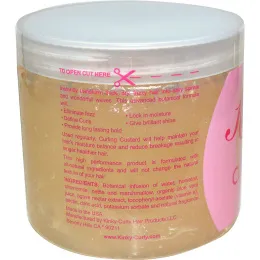 Kinky-Curly, Original Curling Custard, натуральный гель для укладки волос, 16 унций (472 мл)