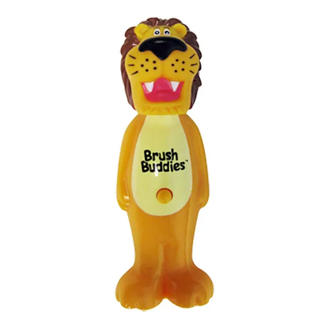Brush Buddies, Poppin', лев Рикки, мягкая, 1 зубная щетка