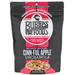 Bubba's Fine Foods, UnGranola, Яблоко Cinn-Ful, 6 унц. (170 г)