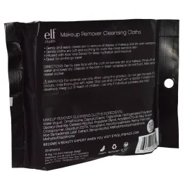 E.L.F. Cosmetics, Очищающие салфетки для снятия макияжа, 20 увлажняющих салфеток