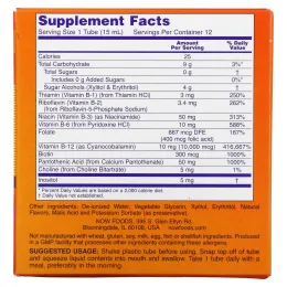 Now Foods, Shots, B-12, Смесь ягод, 12 доз, 0,5 жидкой унции (15 мл) каждая