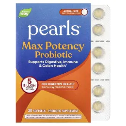 Nature's Way, Pearls®, пробиотик, максимальная эффективность, 5 млрд КОЕ, 30 капсул