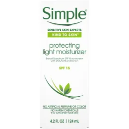Simple Skincare, Легкий увлажняющий крем «Защитный», SPF 15, 124 мл