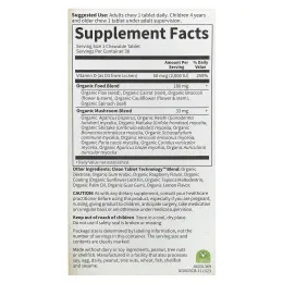 Garden of Life, Веган D3, органические жевательные конфеты, малина-лимон, 2000 МЕ, 30 штук