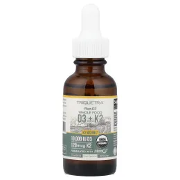 Triquetra Health, Plant-D3®, цельнопищевые витамины D3 и K2, 30 мл (1 жидк. унция)