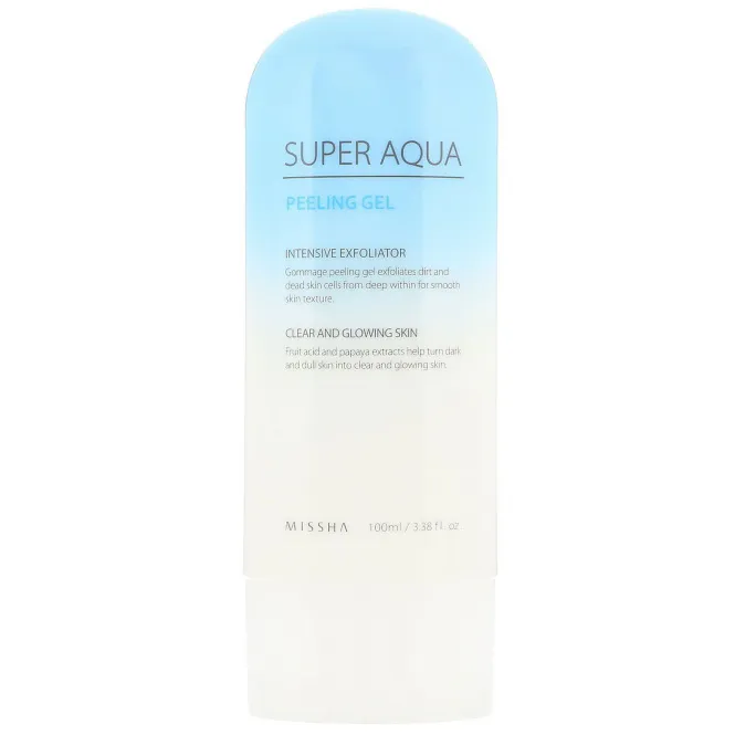 Missha, Отшелушивающий гель "Супер Аква", 3,38 ж. унц. (100 мл)