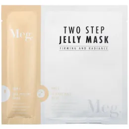 Meg Cosmetics, Two Step Jelly Mask, Firming and Radiance, 1 Set