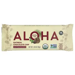 Aloha, Organic Protein Bars, Oatmeal Chocolate Chip, 12 Bars, 1.98 oz (56 g) Each