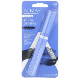 Almay, Водостойкая тушь для ресниц One Coat Multi Benefit, 504, Черная, 0,24 ж. унц.(7 мл)