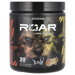Rule One Proteins, Roar, Ferocious предтренировочный комплекс, со вкусом персика и манго, 315 г (11,11 унции)