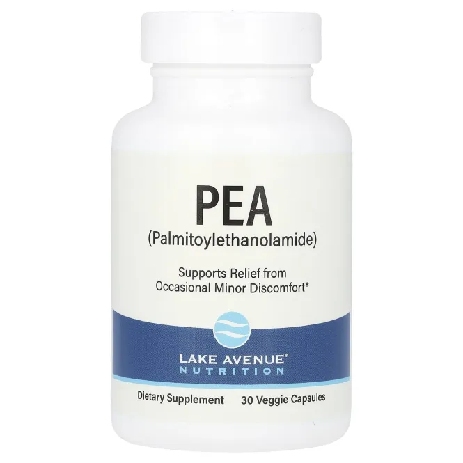 Lake Avenue Nutrition, ПЭА (пальмитоилэтаноламид), 300 мг, 30 растительных капсул