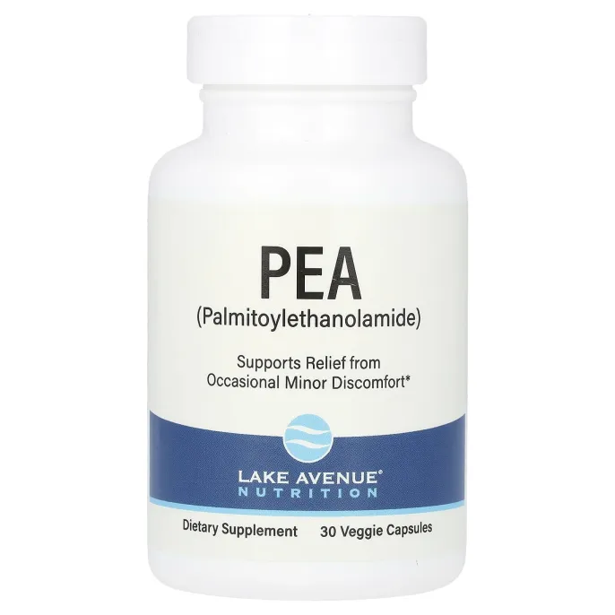 Lake Avenue Nutrition, ПЭА (пальмитоилэтаноламид), 300 мг, 30 растительных капсул