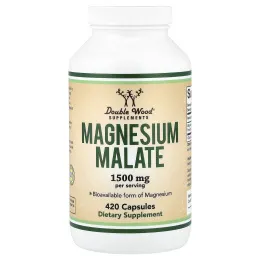 Double Wood Supplements, малат магния, 1500 мг, 420 капсул