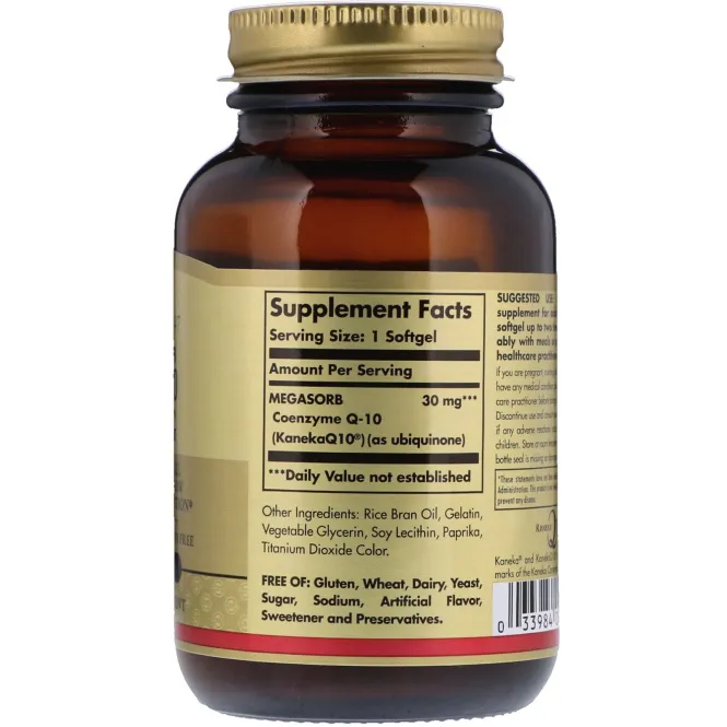 Solgar, Megasorb CoQ-10, 30mg, 120 Softgels