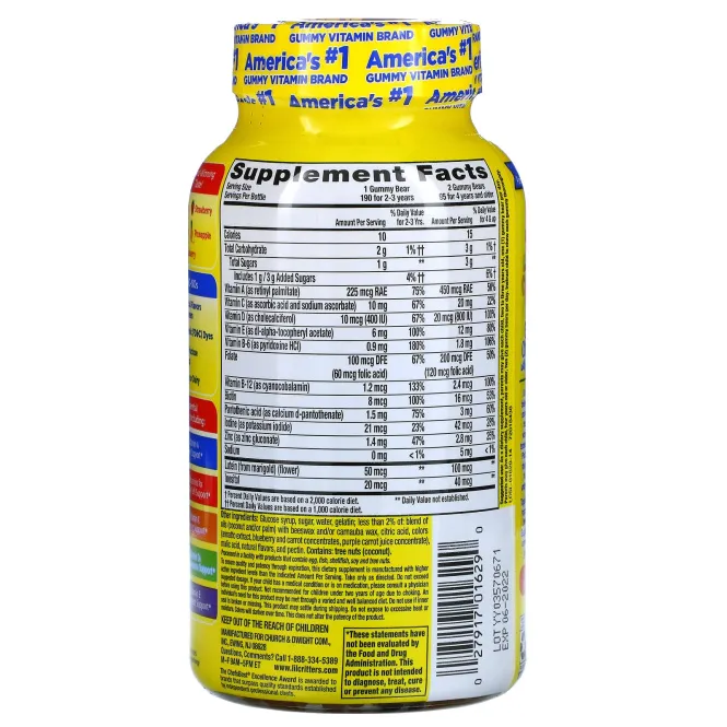 L'il Critters Мультивитамины Gummy Vites, 190 жевательных конфет