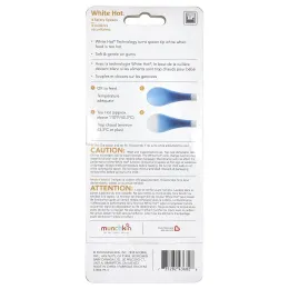 Munchkin, White Hot®, безопасные ложки, от 3 месяцев, 4 шт. В упаковке