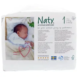 Naty, Подгузники, Размер 1, 4-11 фунтов (2-5 кг), 26 штук (Discontinued Item)