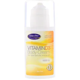 Life-flo, Vitamin D3 Body Cream, 3.5 fl oz (104 ml)