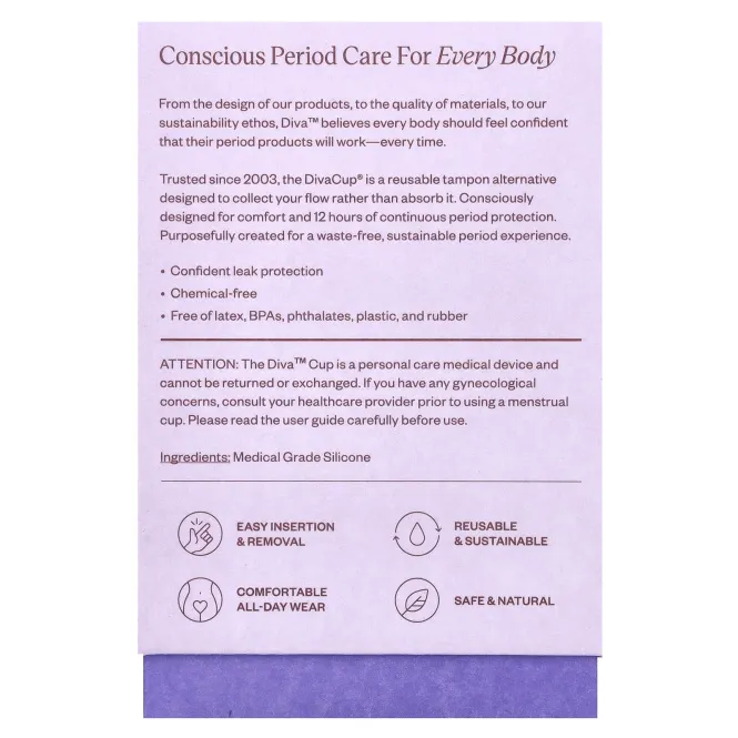 Diva International, The Diva Cup, модель 1, 1 менструальная чаша