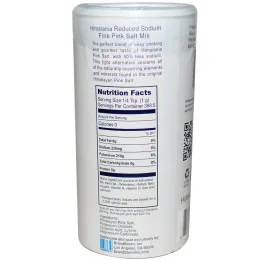 Himalania, Гималайская мелкая розовая соль со сниженным содержанием натрия, 368,5 г (13 унций)