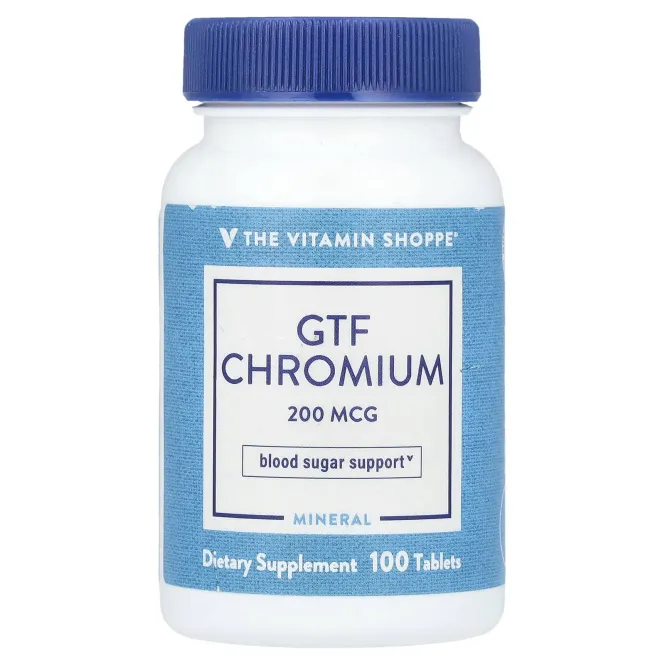 The Vitamin Shoppe, GTF хром, 200 мкг, 100 таблеток