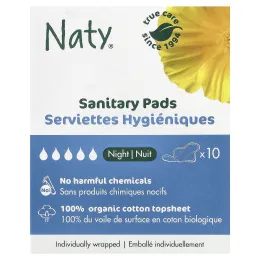 Naty, ночные салфетки, 10 шт.