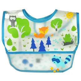 i play Inc., Green Sprouts, детский нагрудник, 9-18 месяцев, синий, 1 шт