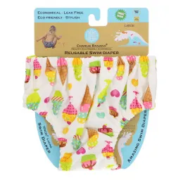 Charlie Banana, Многоразовый подгузник для плавания, Gelato, Большой, 1 подгузник