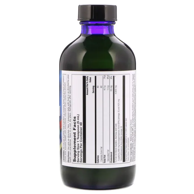 Health From The Sun, PFO Pure Fish Oil,  Orange Flavor, 8 fl oz (236 ml)