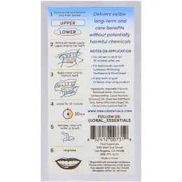 Lumineux Oral Essentials, Lumineux, медицинские отбеливающие полоски, по одной для нижней и верхней челюстей