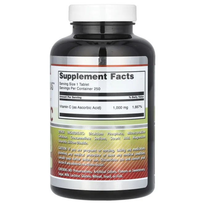 Amazing Nutrition, Витамин C, 1000 мг, 250 таблеток