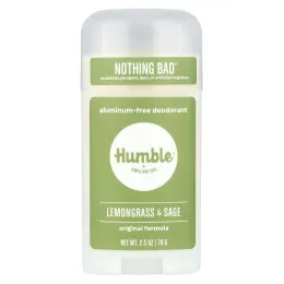 Humble Brands, Дезодорант без алюминия, лемонграсс и шалфей, 70 г (2,5 унции)