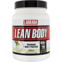 Labrada Nutrition, Стройное тело, первоклассный сывороточный протеин, ваниль, 24 унции (680 г)