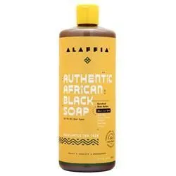 Alaffia, Аутентичное Африканское Черное мыло Эвкалиптовое Чайное дерево 32 жидких унции
