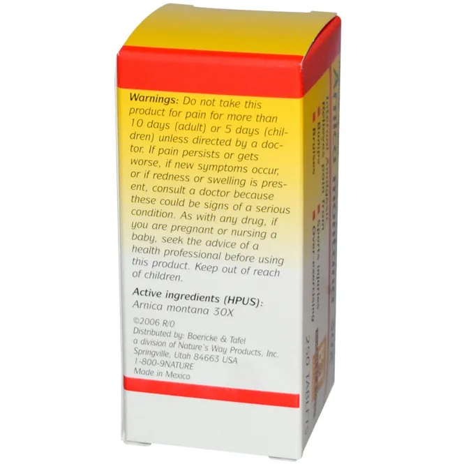 Boericke & Tafel, Арника горная, 30X, 250 таблеток