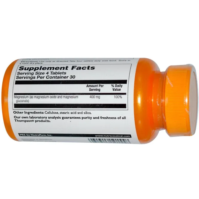 Thompson, Магний, 100 мг, 120 таблеток