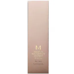 Missha, M Signature Real Complete, BB-крем, № 21, светлый розово-бежевый, SPF 25/PA ++, 45 г (1,58 унции)
