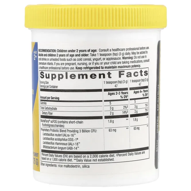 Probiotic Nature's Way Primadophilus Пробиотик порошок, содержащий несколько штаммов + scFOS (141,75 г)