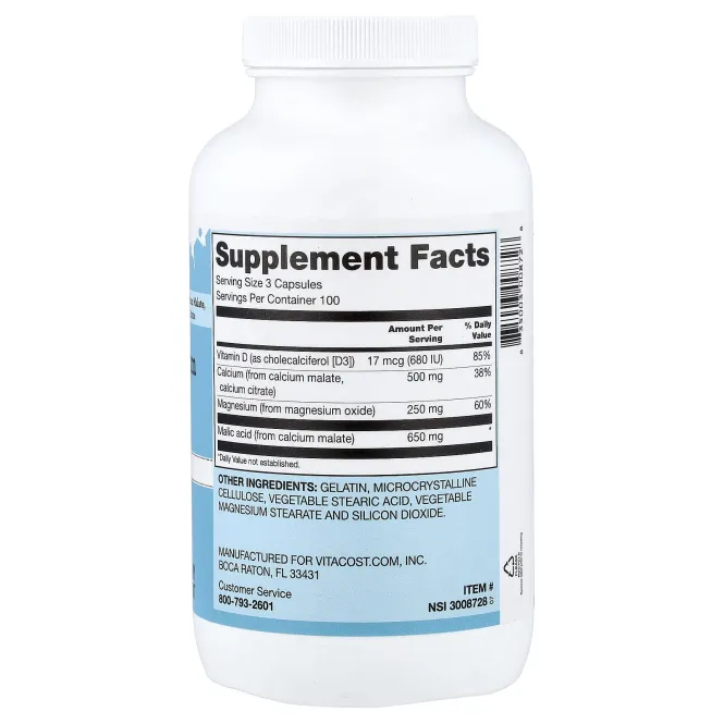 Vitacost, Calcium, Magnesium & Vitamin D3, 300 Capsules