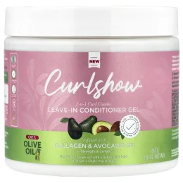ORS, CurlShow™, 2-N-1 Curl Combo, несмываемый гель-увлажнитель, 453 г (16 унций)