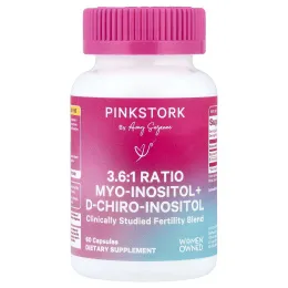 Pink Stork, соотношение мио-инозитола и D-хироинозитола 3,6:1, 60 капсул