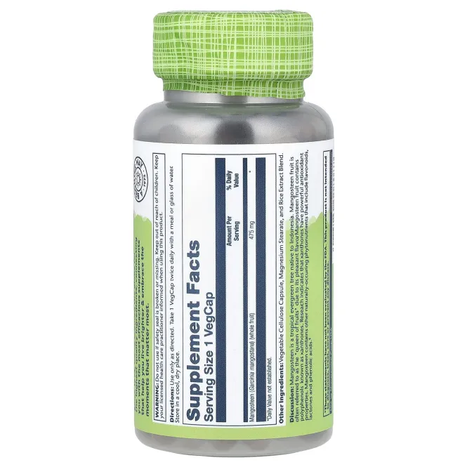 Solaray, Мангостин (475 мг) 100 капсул