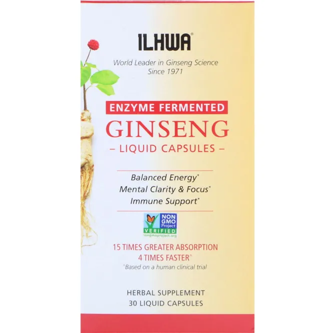 Ilhwa, GINST 15, женьшень 21 века, 30 мягких капсул