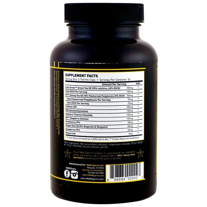 MAN Sports, Scorch, 168 жиросжигательных капсул