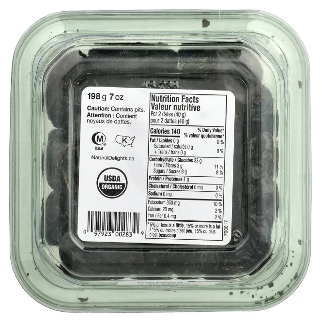 Natural Delights, финики аджва аль-медина, 198 г (7 унций)