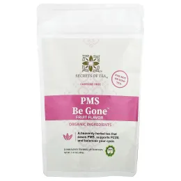 Secrets of Tea, PMS Be Gone™, фруктовый чай, без кофеина, 20 неотбеленных чайных пакетиков, 41 г (1,47 унции)