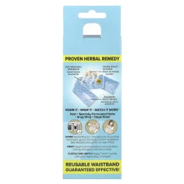 Happi Tummi, Натуральное обертывание для быстрого облегчения колик и газообразования, синий, для младенцев до 36 месяцев, 1 обертывание и 1 пакетик с травами