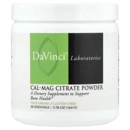 DaVinci Laboratories, цитрат кальция и магния в порошке, 164 г (5,78 унции)