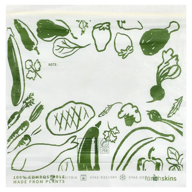 Lunchskins, Биоразлагаемые пакеты с застежкой-молнией, галлон, 30 шт.